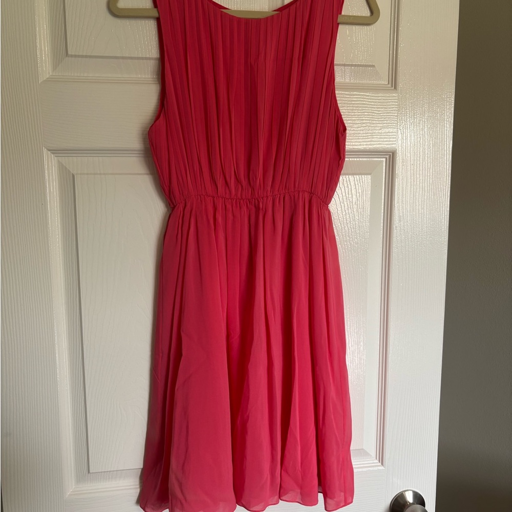 Alice + Olivia Pink Sleeveless Open Back Dress